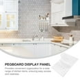 thumbnail image 3 of Tineasur 1Set Plastic Pegboard Wall Organizer White Board with Hooks for Convenient Kitchen Bathroom Storage, 3 of 8