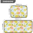 thumbnail image 2 of SKYSONIC Lemon Fruits Plaid Kitchen Mats and Rugs, Leaves Seeds Kitchen Floor Runner Bathroom Carpet Doormat Washable Rug, Perfect for Living Room Bedroom Entryway,19.7"x27.6" + 19.7"x47.2", 2 of 7