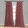 thumbnail image 5 of Ambesonne Tribal Curtains, Ornamental Floral Swirls, Pair of 28"x84", Multicolor, 5 of 5