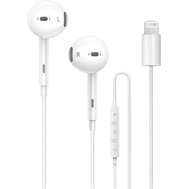 Apple EarPods Headphones with Lightning Connector, Wired Ear Buds for  iPhone with Built-in Remote to Control Music, Phone Calls, and Volume :  Electronics 