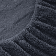 thumbnail image 3 of 3 Pieces Sherpa Fleece Fitted Sheet Queen - 1 Deep Pocket Fitted Sheet and 2 Piece Pillowcases Navy, 3 of 8