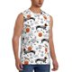 thumbnail image 2 of Fotbe Halloween Dachshund Men's Camiseta sin Mangas Estampada para Hombres, Playera Casual para Gimnasio, Entrenamiento, Playa-Large, 2 of 7