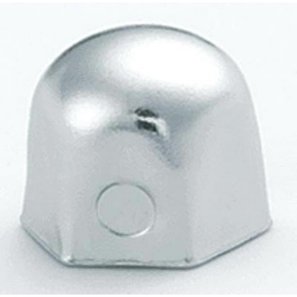 10 Rounded Chrome Lug Nut Covers For 1/2" Lug Nuts