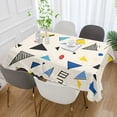 thumbnail image 2 of Yayeee Tablecloths 60" x 108" Rectangle Wrinkle Resistant Party Table Cover, Retro Triangles, 2 of 8