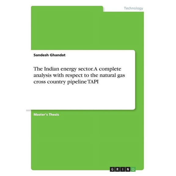 The Indian energy sector. A complete analysis with respect to the natural gas cross country pipeline TAPI (Paperback)