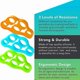 thumbnail image 3 of 3PCS Finger Gripper Silicone Hand Gripper Resistance Band Finger Expander Train, 3 of 4