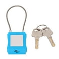 thumbnail image 1 of Câble en Acier, Kit de Verrouillage Robuste avec 2 Clés pour Gestion d'Entreprise Bleu, 1 of 8