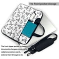 thumbnail image 2 of Lsque Hand Drawn Turtle Pattern Laptop Bag – Portable & Slim Single-Shoulder Computer Case with Adjustable Strap, Protective, Lightweight for 13”/14”/15.6” Laptops, 2 of 8