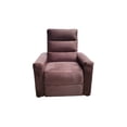 thumbnail image 1 of Sillón Reclinable Tu Espacio Muebles Tokio Suede Chocolate, 1 of 4