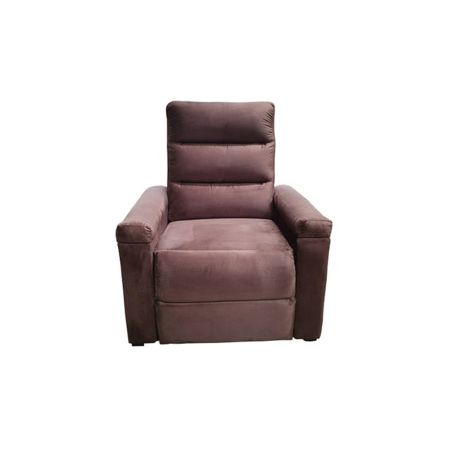 Sillón Reclinable Tu Espacio Muebles Tokio Suede Chocolate