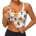 thumbnail image 3 of Rocae cute bugs for Sports Bra for Women Sports Vest with Performance Stretch and Quick Dry Fabric-XX-Large, 3 of 8