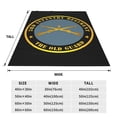 thumbnail image 3 of Manta de forro polar del Tercer Regimiento de Infantería de los Estados Unidos de la Vieja Guardia del Ejército de EE. UU., manta de felpa suave para sofá, para el hogar, campamentos, viajes, 50 x 40, 3 of 5