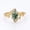 Rose Plated, variant on Marquise Cut Moss Agate Leaf Band Ring, Minimalist Ring, Solitaire Gemstone Ring, June Birthstone Ring, Engagement Ring, Green Gemstone Ring, Nature Inspired Ring, Handmade Jewelry