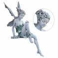 thumbnail image 4 of Estatua de hada sentada, decoración de jardín, artesanía de resina para decoración de jardín paisajístico, 4 of 5