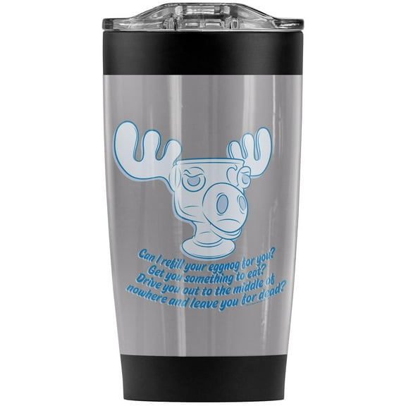 Christmas Vacation/Moose Mug Refill Stainless Steel Tumbler 20 oz Coffee Travel Mug/Cup, Vacuum Insulated & Double Wall with Leakproof Sliding Lid | Great for Hot Drinks and Cold Beverages