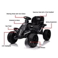thumbnail image 6 of FINITO Kids Ride On UTV 24V with 4 EVA Wheels Electric Powered Off-road Vehicle Toy with Remote Control for Boys Girls Age 3+ Adjustable Seat, Black, 6 of 12