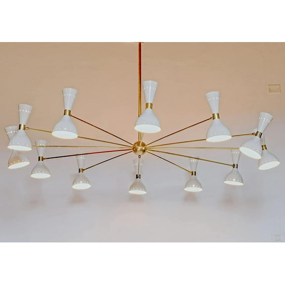 Home decor 24 Light Stilnovo Style Huge Chandelier Sputnik Light Italian Chandelier