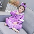 thumbnail image 1 of Conjuntos de pijamas bonitos para niñas, ropa de casa de lana de Coral para niñas pequeñas, conjuntos de princesa de manga larga de franela para bebés, trajes para niños, Otoño e Invierno xuanjing  unisex, 1 of 2
