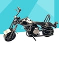 thumbnail image 2 of Shisuyan Motorcycle Model Iron Bronze Tone Metal Small Motorbike Model for Home Decor (Grey), 2 of 8