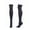 Navy, variant on qolati Knee High Socks for Women Cable Knit Warm Thick Tall Boot Stockings Leg Warmers Long Tights Stockings