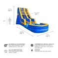 thumbnail image 2 of JumpOrange Melting Arctic 15 ft Commercial Grade Inflatable Water Slide (with Pool and Blower), 2 of 7