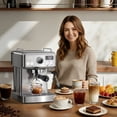 thumbnail image 3 of HiBREW 58mm Espresso Machine H10A, 20 Bar Coffee Maker with PID Temperature Control &Steam Wand, Stainless Steel Coffee Machine for Home Use, 3 of 14