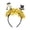 E, variant on 2026 New Year Headband with Number Logo Black Golden Sequin Design Streamer Decorated Hair Hoop Team Unity Prop