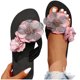 thumbnail image 4 of Amzcrzy Zapatos de mujer,Zapatos de mujer,Zapatillas de mujer, Zapatos de moda para mujer, zapatillas informales con punta redonda y tacón de cuña, sandalias de playa florales Sandalias Mujer Zapatil, 4 of 7
