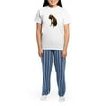thumbnail image 4 of CafePress - Brindle Boxer Photo Women's Light Pajamas - Women's Short Sleeve Print T-Shirt and Pants Light Cotton Pajama Set, 4 of 7