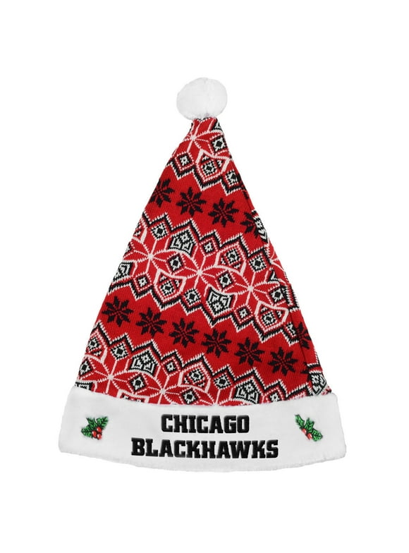 Chicago Blackhawks Knit Santa Hat - 2015