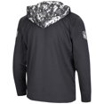 thumbnail image 3 of Men's Colosseum Charcoal Georgia Bulldogs OHT Military Appreciation Digital Camo Quarter-Zip Hoodie, 3 of 4
