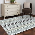 thumbnail image 5 of Ethnic Tribe Boho Area Rug Washable 3x5 Entryway Rug Non-Slip Indoor Low Pile Geometric Diamonds Dots Modern Floor Carpet Small Rugs for Bedroom Office Living Room Kitchen Entrance Nursery, 5 of 9