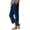 Navy, variant on Womens Dress Pants High Waist Palazzo Pants for Women Casual Drawstring Weighted Trousers Pants for Women Lounge Pants for Work Business Casual