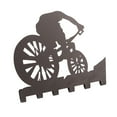 thumbnail image 4 of Mountain Bike Gear Rack, Hanging Rack, Metal Wall Decoration for Key, Coat, Hat and Bag Storage Black Powder Coating Clothing Hook, 4 of 4