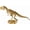 Dinosaur, variant on Gold Butterfly Figurine Home Decor, Solid Metal Butterfly Centerpiece Decoration, Mini Insect Ornament Animal Desk Figurines for Home Office Desktop