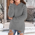 thumbnail image 2 of HIPYLO Girls Fuzzy V Neck Long Sleeve Pullover Top Cozy Soft Warm Shirt for Toddler Kids Teen Tween Fall Winter Casual Daily Wear, 2 of 5