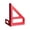 Red, variant on Multi-Functional Aluminum Alloy Triangular Ruler - Precision Right Angle and 45-Degree Measurement Tool for Drafting and Design