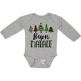 thumbnail image 3 of Inktastic Buon Natale Festive Christmas Trees Boys or Girls Long Sleeve Baby Bodysuit, 3 of 5