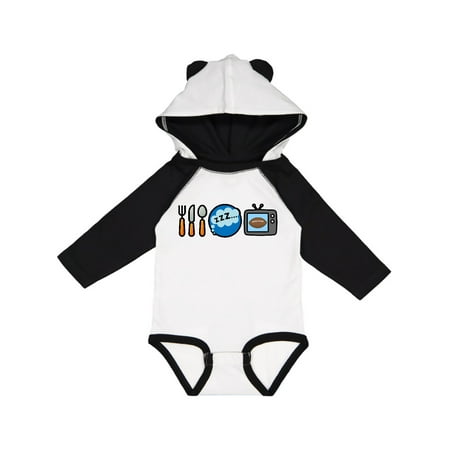 

Inktastic Eat Sleep Watch Football Gift Baby Boy or Baby Girl Long Sleeve Bodysuit