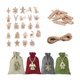 thumbnail image 5 of Bolsa de arpillera con cordón para regalo de Navidad, 24 Uds., bolsa de dulces de Navidad, juego de cuenta atrás de Navidad, bolsa de arpillera Sincero Hogar, 5 of 5
