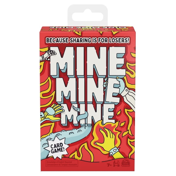 Spin Master Games, Mine Mine Mine The Card Game: A Fast-Paced Card Collecting Battle, Fun Activity for Family Game Night, 3-8 Players, for Ages 7 & Up