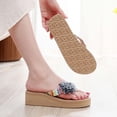 thumbnail image 7 of ibiyuan Dressy Flip Flops for Women Thong Sandals Non- Tpr Sole Women Slippers Flexible Orthofeet Shoes for Women, 7 of 7