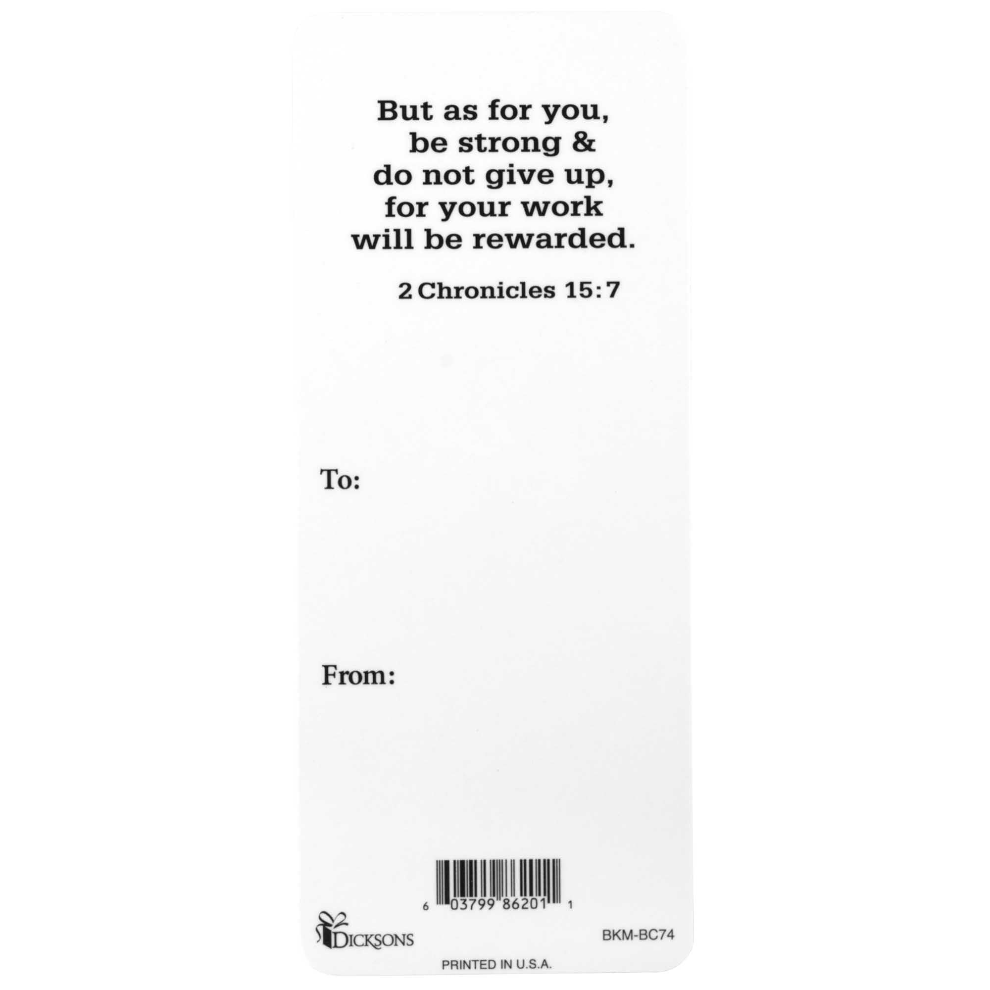Dicksons Play Hard Pray Harder Baseball Encouraging Verse Laminated Black and Orange 6.38 x 2.75 Paper Bookmark Pack of 12