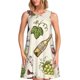 thumbnail image 1 of Balery Grapes Bbottles Wine Vestidos de verano para mujer con estampado: vestido holgado sin mangas, vestido playero informal y cómodo para días calurosos., 1 of 7