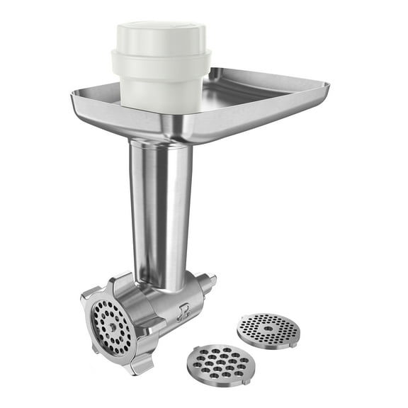 Beautiful Meat Grinder Stand Mixer Attachment with 3 Stainless Steel Grinding Plates, by Drew Barrymore