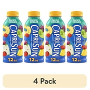 (4 pack) Capri Sun Pacific Cooler Mixed Fruit Flavored Juice Drink Blend from concentrate, 12 oz Bottle