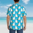 thumbnail image 4 of Sigee Duck Dives for Men’s Casual Beach Summer Shirts Funky Hawaiian Shirt for Men Hawaiian Shirts,X-Large, 4 of 7