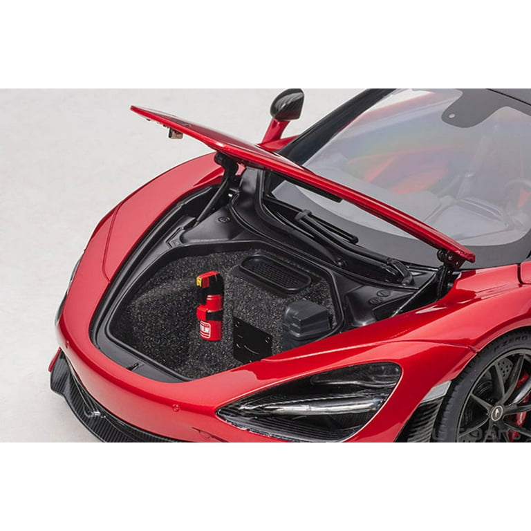 Mclaren 720S Memphis Red Metallic with Black Top and Carbon 
