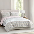 thumbnail image 1 of EnvioHome Queen Size 3 Piece Microfiber Comforter Set for All-Season Comfort | Down Alternative Hotel Bedding Sets, Ultra-Soft Full/Queen Comforter Set with Matching Pillow Shams - Pink Floral, 1 of 6