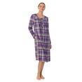 thumbnail image 7 of Aria Women’s Knit Velour Long Sleeve Square Neck Nightgown with Pockets, Sizes XS-5X, 7 of 7